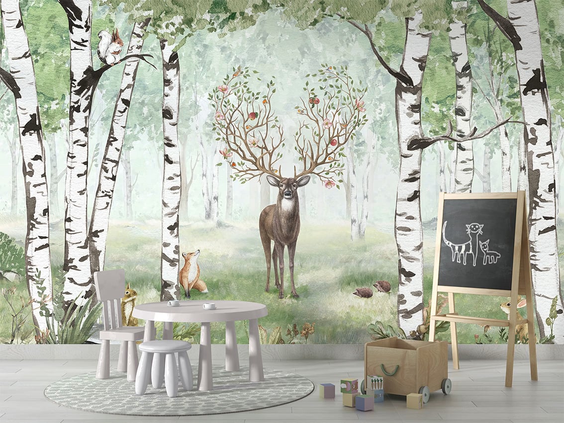 Amazing Antlers - Summer styled in a room