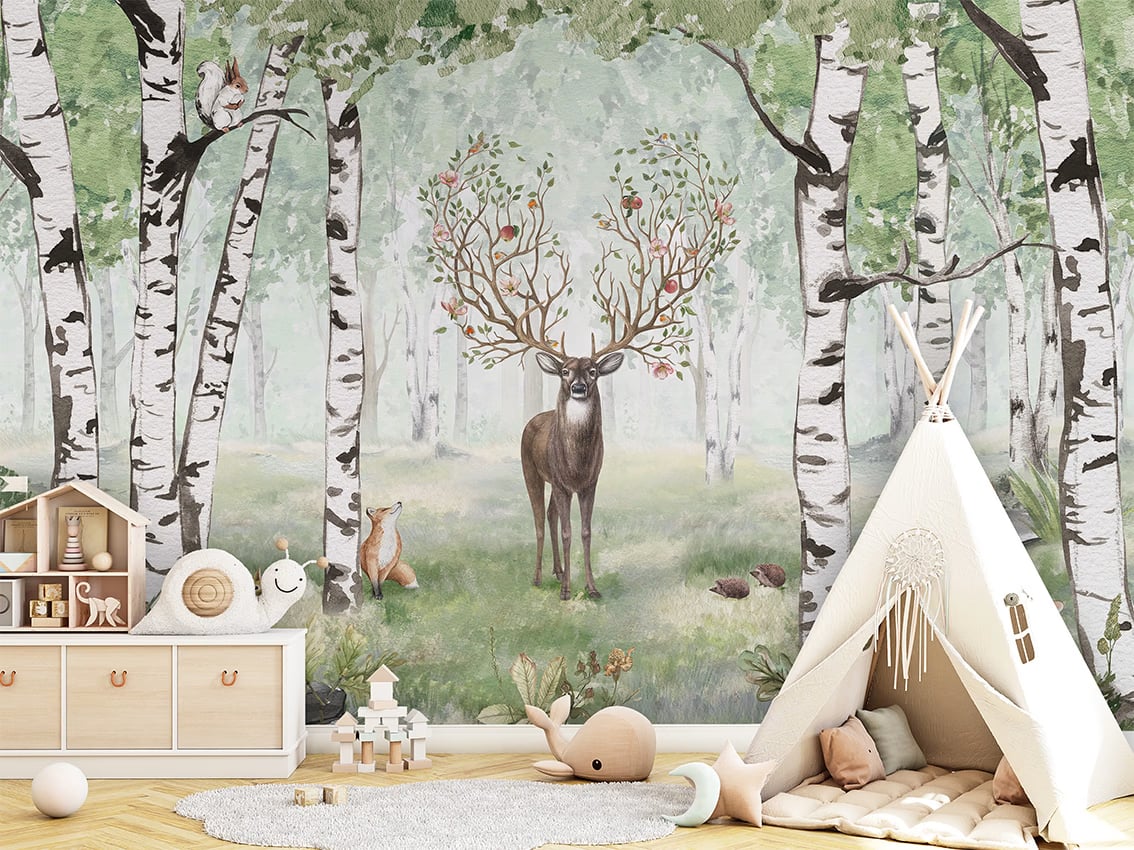 Amazing Antlers - Summer styled in a room