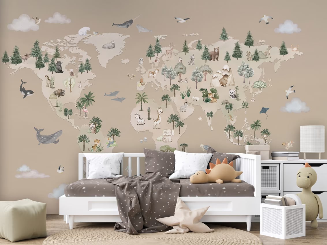 Animal Atlas - brown styled in a room