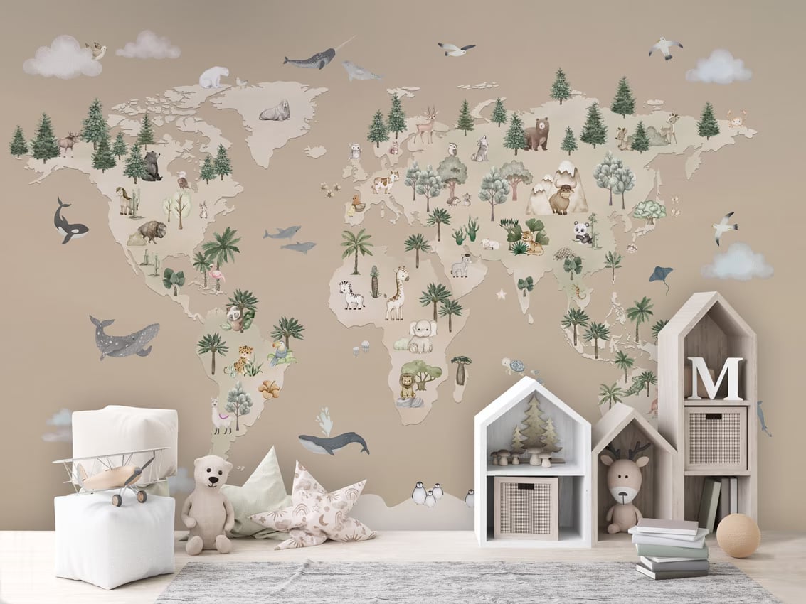 Animal Atlas - brown styled in a room