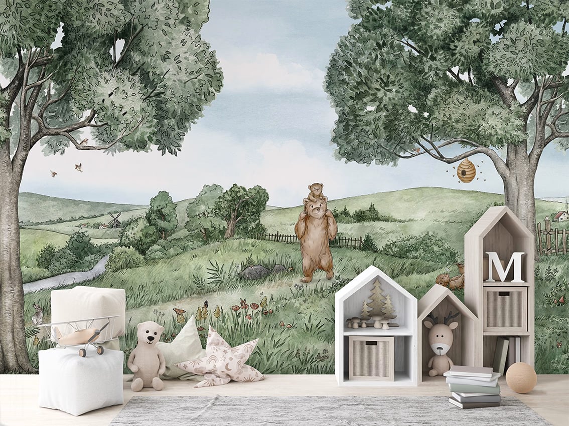 Bears And Bees styled in a room