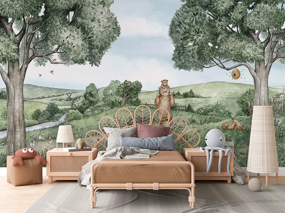 Bears And Bees styled in a room
