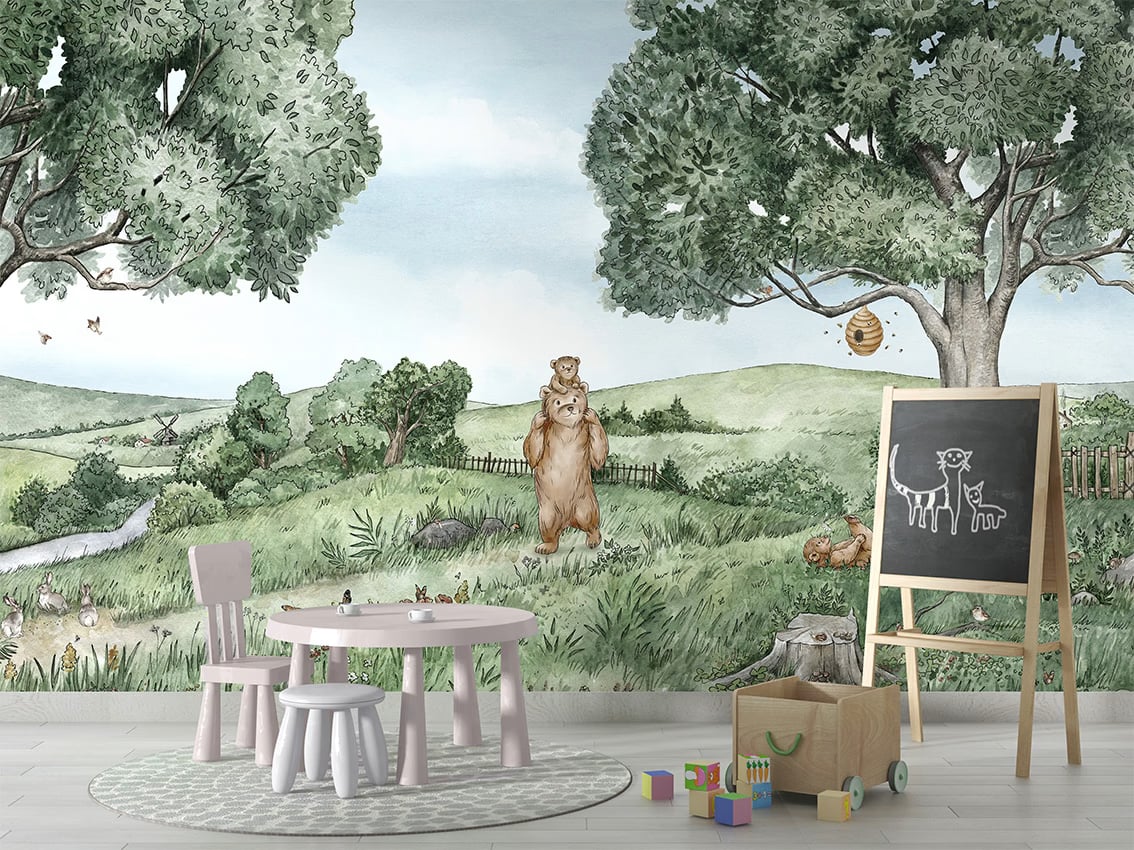 Bears And Bees styled in a room
