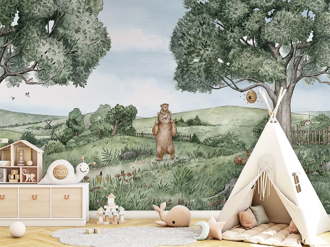 Bears And Bees styled in a room