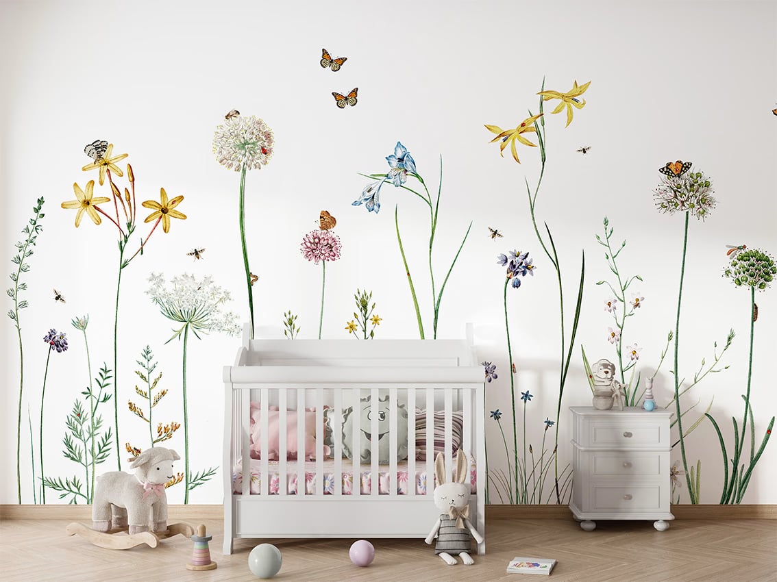 Butterfly Garden styled in a room