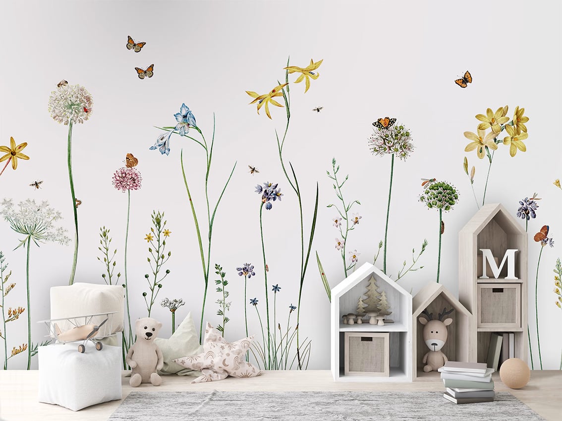 Butterfly Garden styled in a room