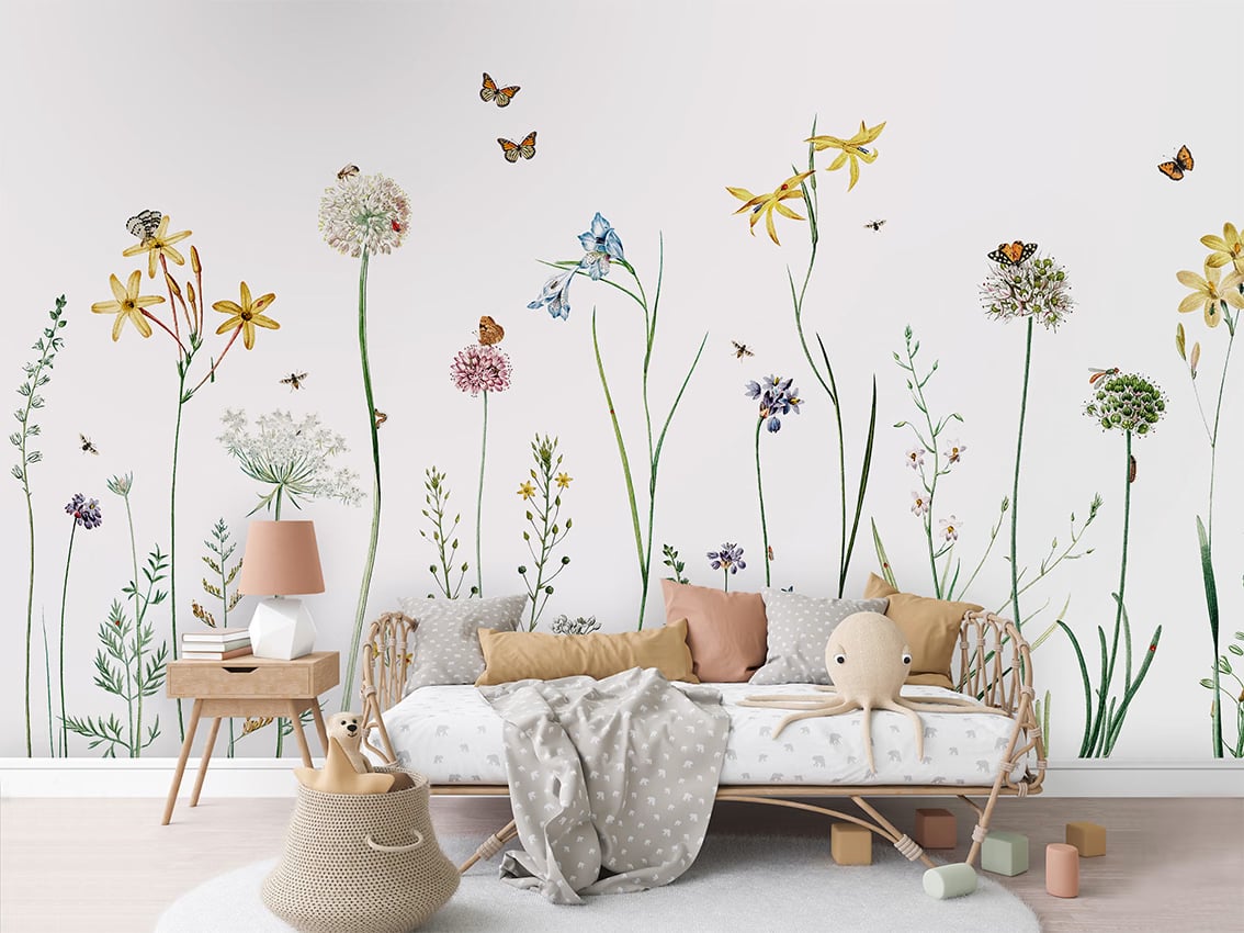 Butterfly Garden styled in a room