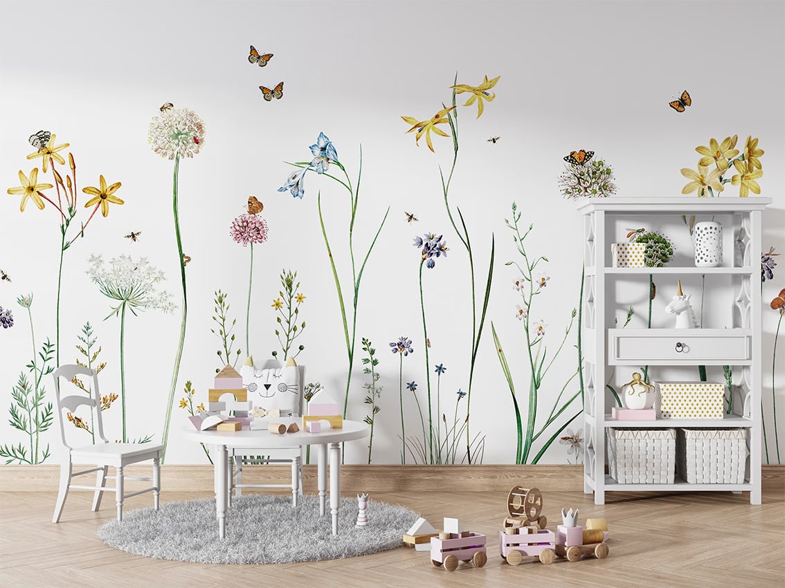 Butterfly Garden styled in a room