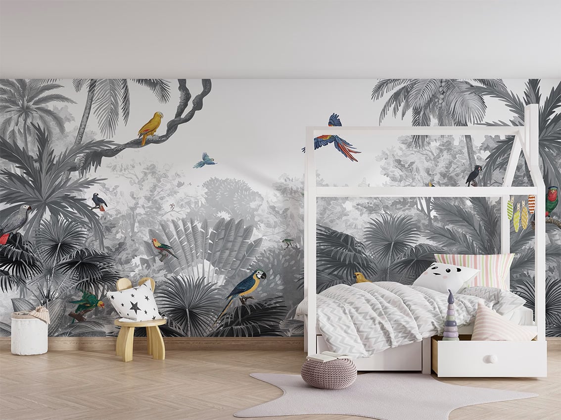 Canopy Jungle - Black & White styled in a room