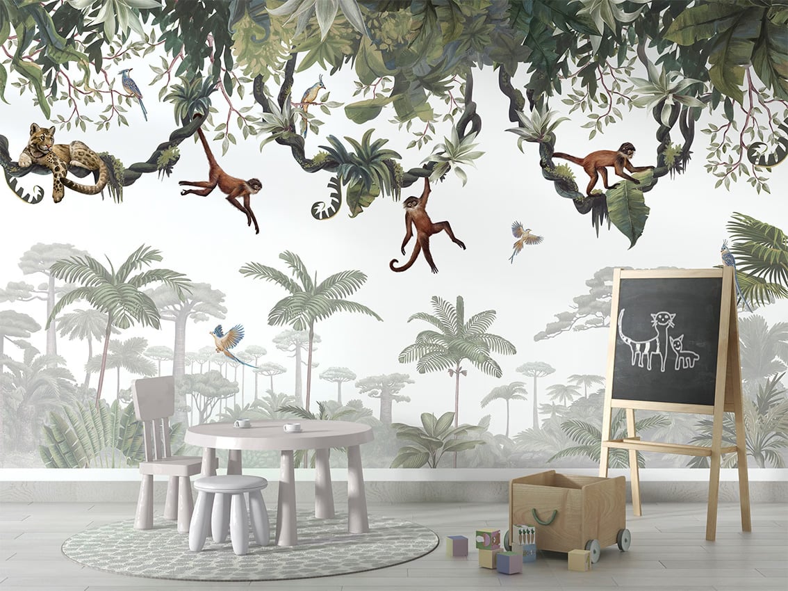 Cheeky Monkeys styled in a room