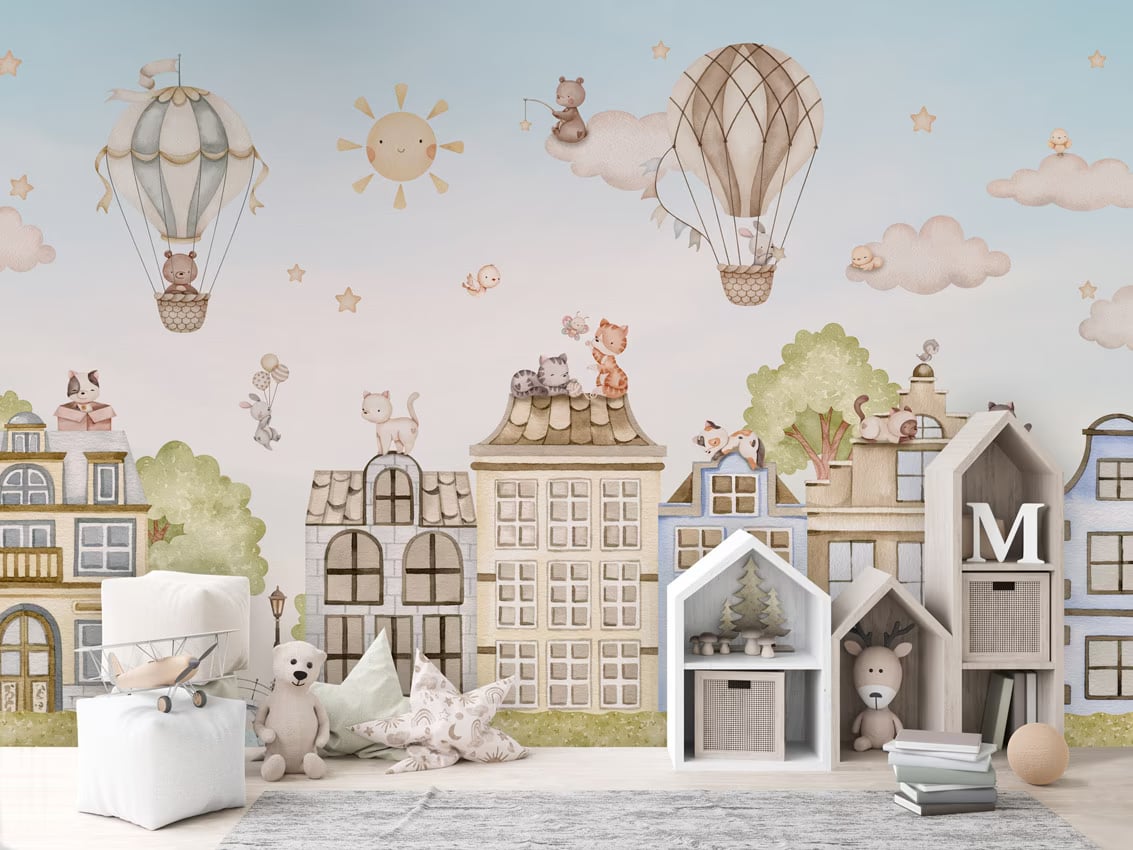 City Cats styled in a room