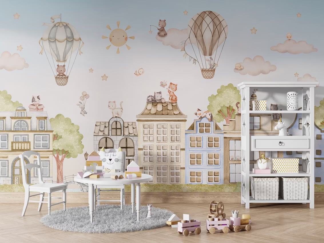 City Cats styled in a room