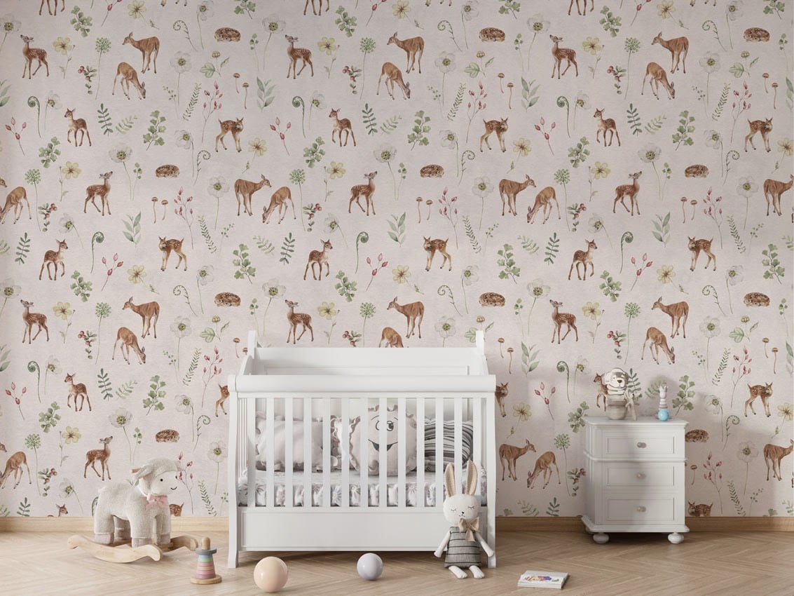 Dancing Deer - White styled in a room