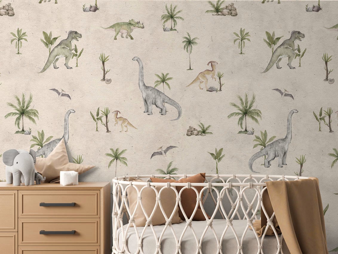 Dashing Dinos - Sand styled in a room