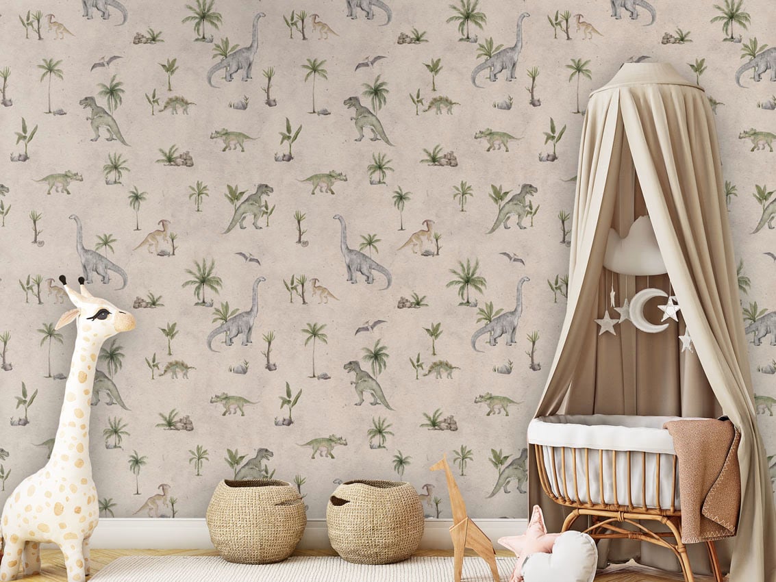 Dashing Dinos - Sand styled in a room