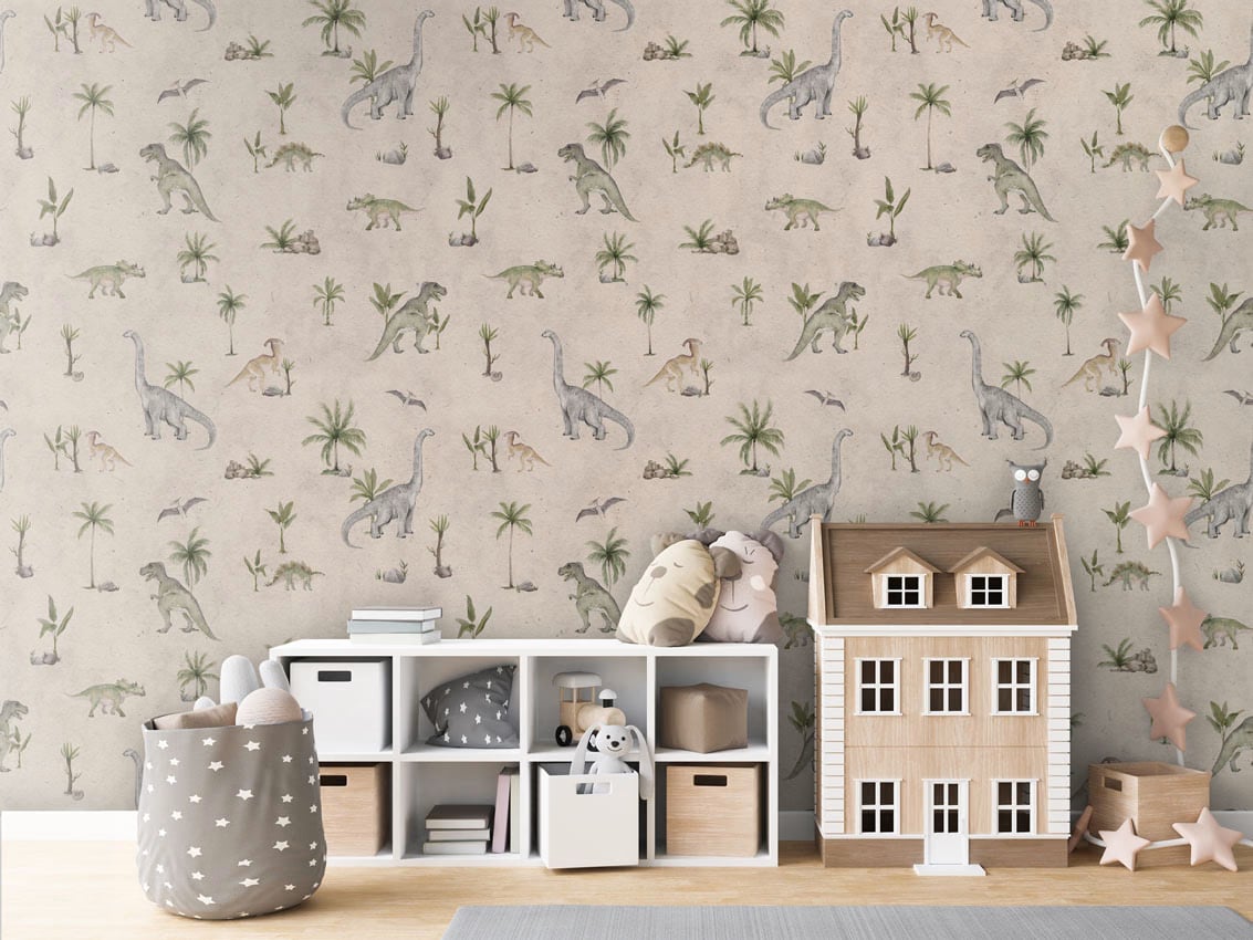 Dashing Dinos - Sand styled in a room