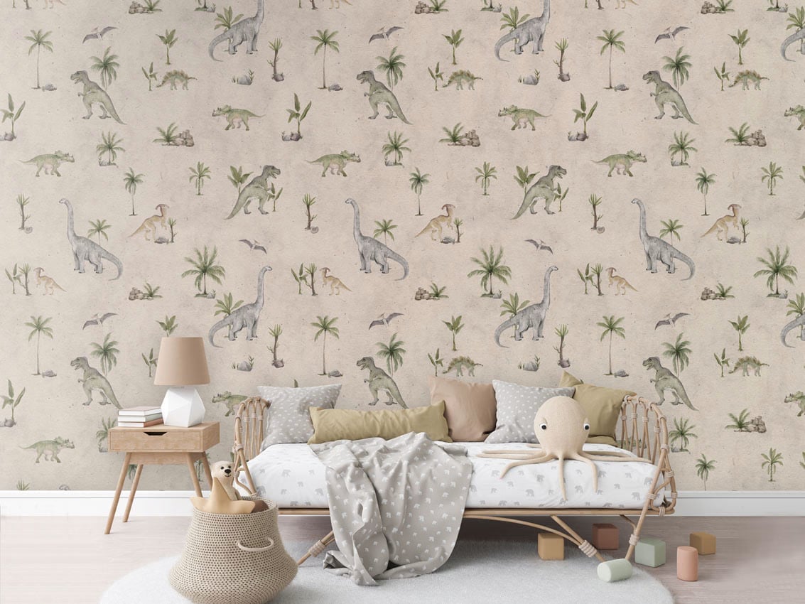 Dashing Dinos - Sand styled in a room