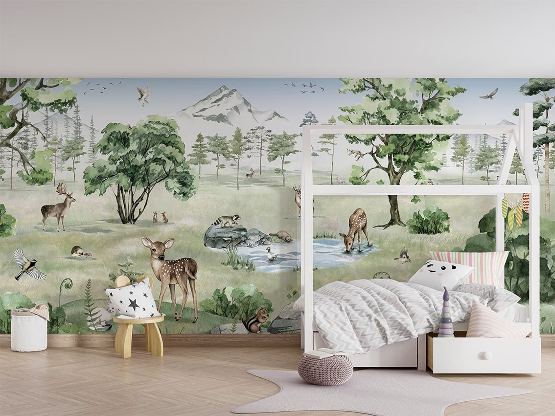 Deer Forest - Summer styled in a room