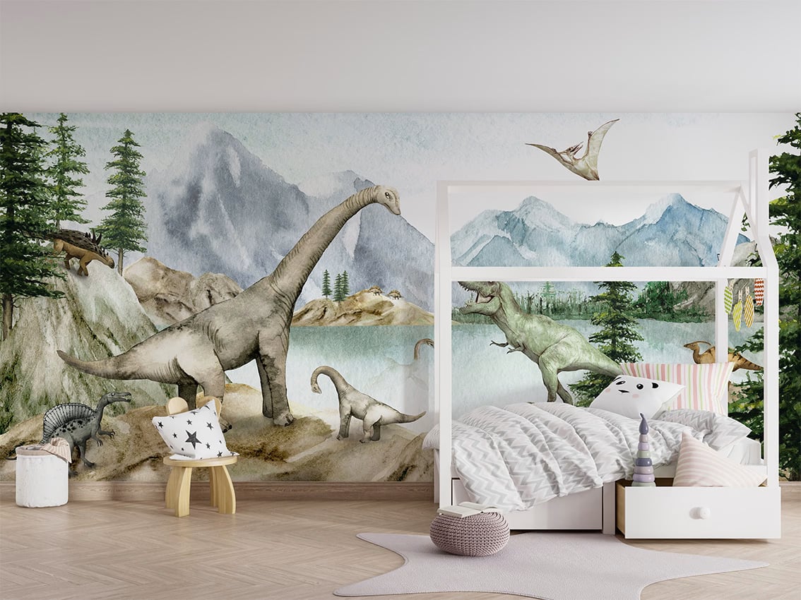 Dino Dreams styled in a room