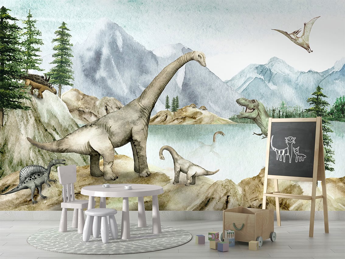 Dino Dreams styled in a room