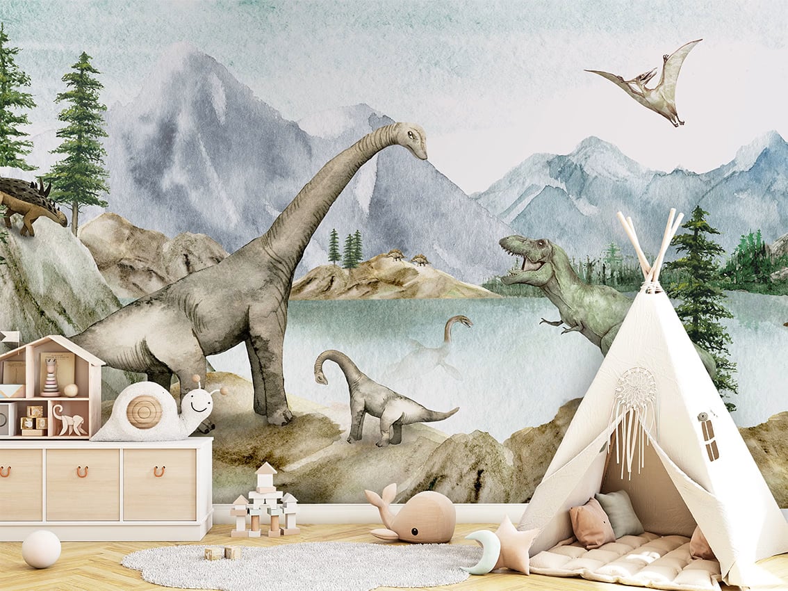 Dino Dreams styled in a room