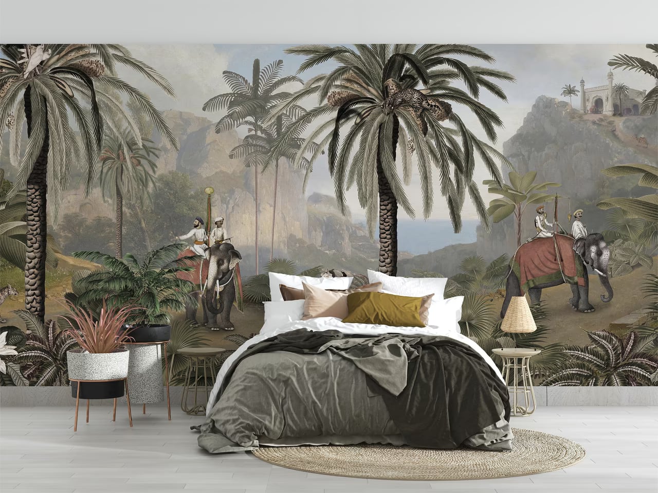 Elephant Elegance styled in a room