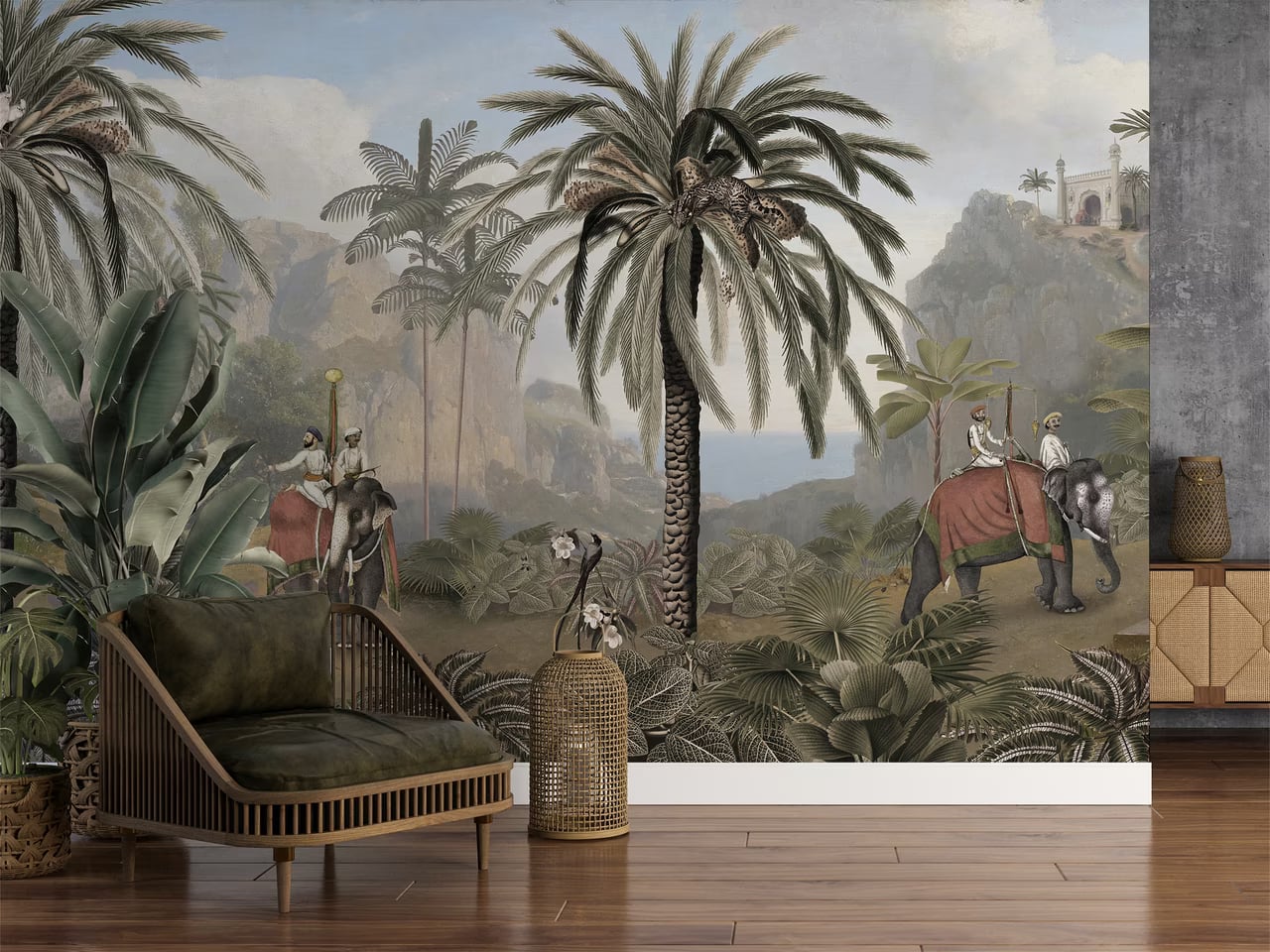 Elephant Elegance styled in a room