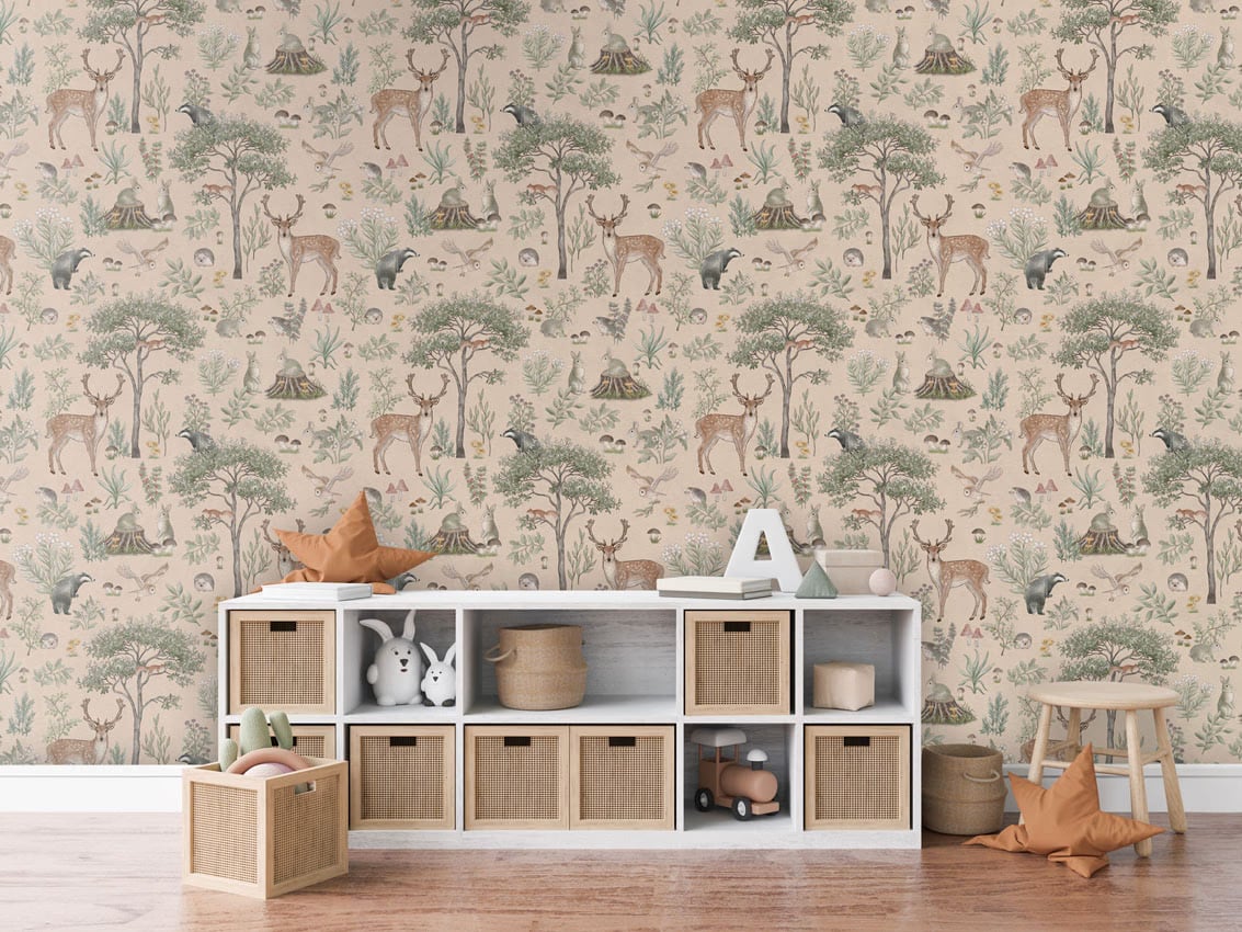 Fantastic Forest - Beige styled in a room