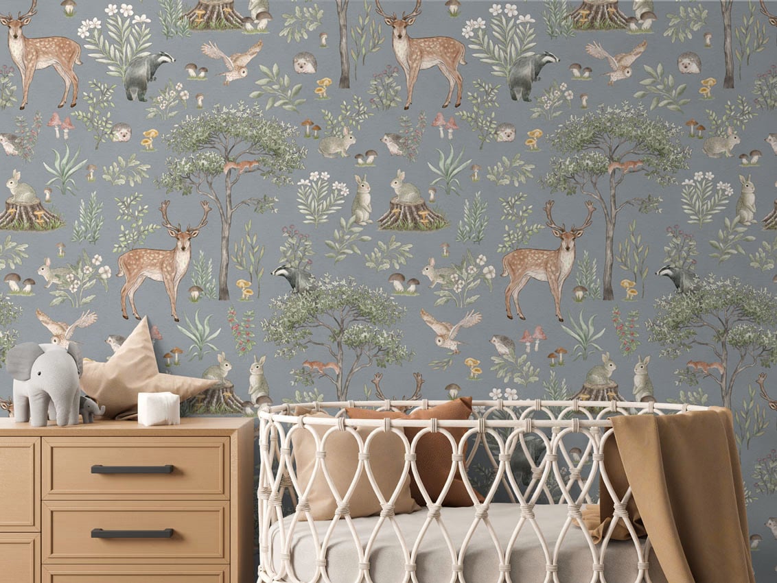Fantastic Forest - Blue styled in a room