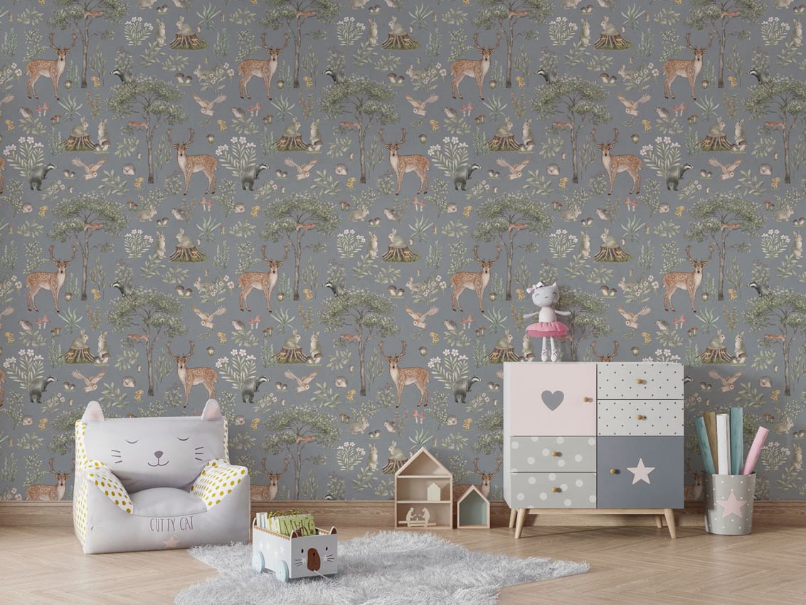 Fantastic Forest - Blue styled in a room