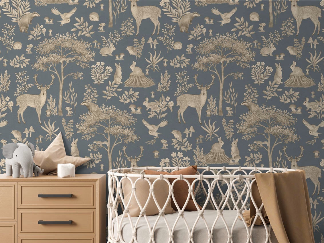 Fantastic Forest - Vintage Blue styled in a room