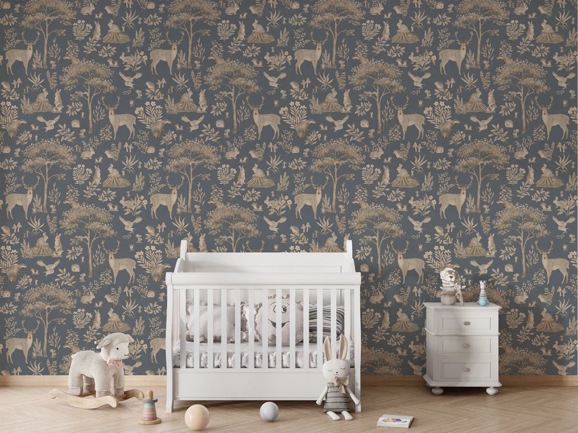 Fantastic Forest - Vintage Blue styled in a room