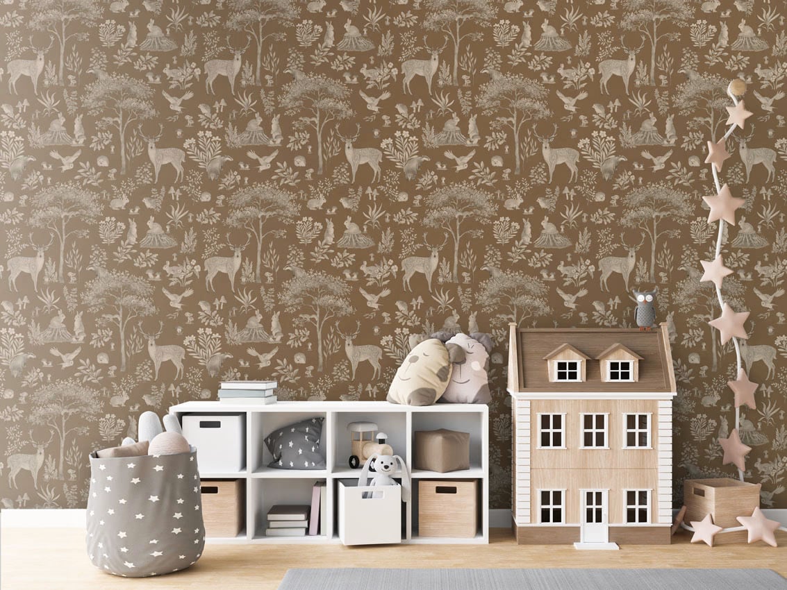 Fantastic Forest - Vintage Brown styled in a room