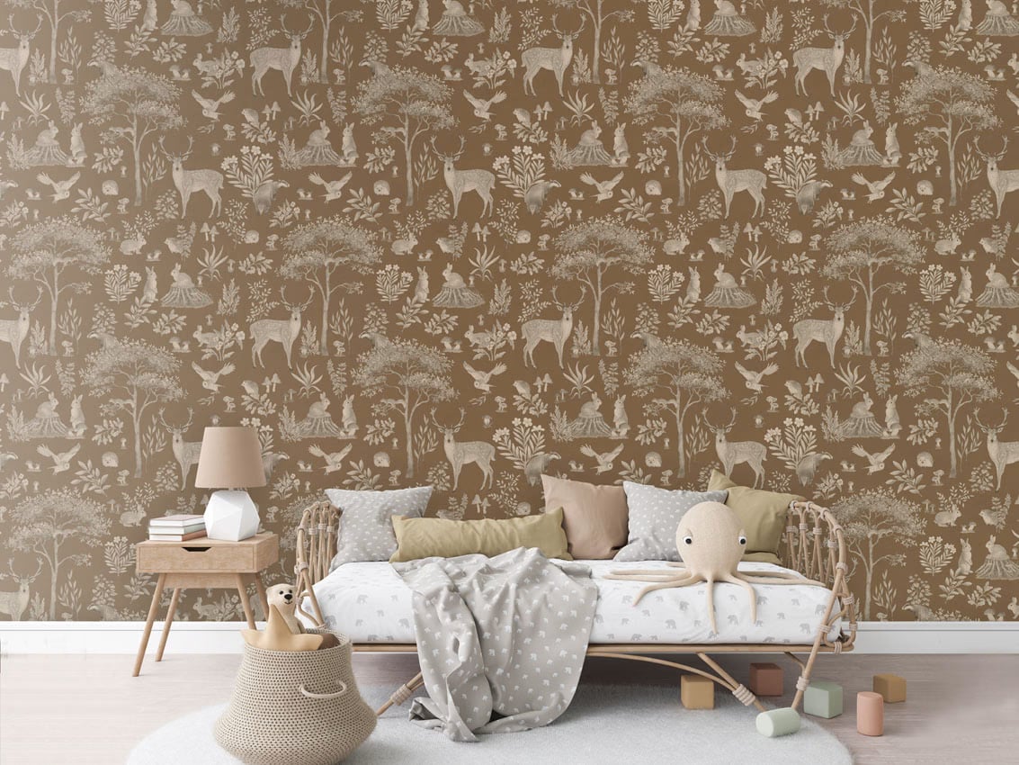 Fantastic Forest - Vintage Brown styled in a room