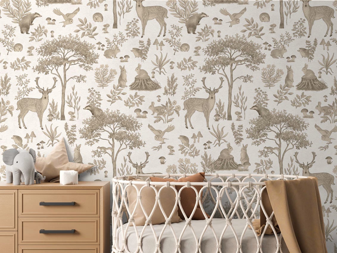 Fantastic Forest - Vintage White styled in a room