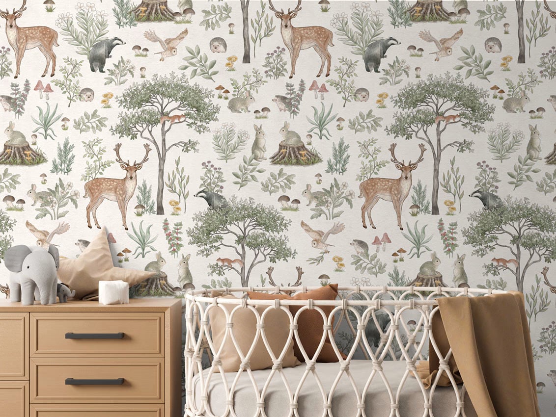 Fantastic Forest - White styled in a room