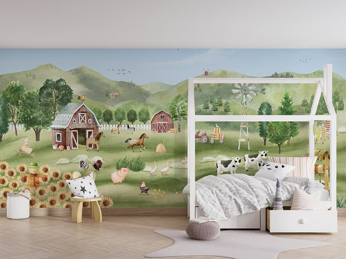 Farm Joy styled in a room