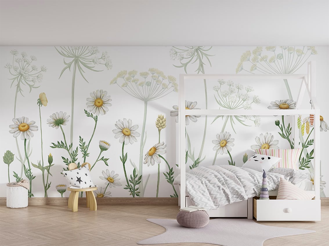 Field Of Daisies styled in a room