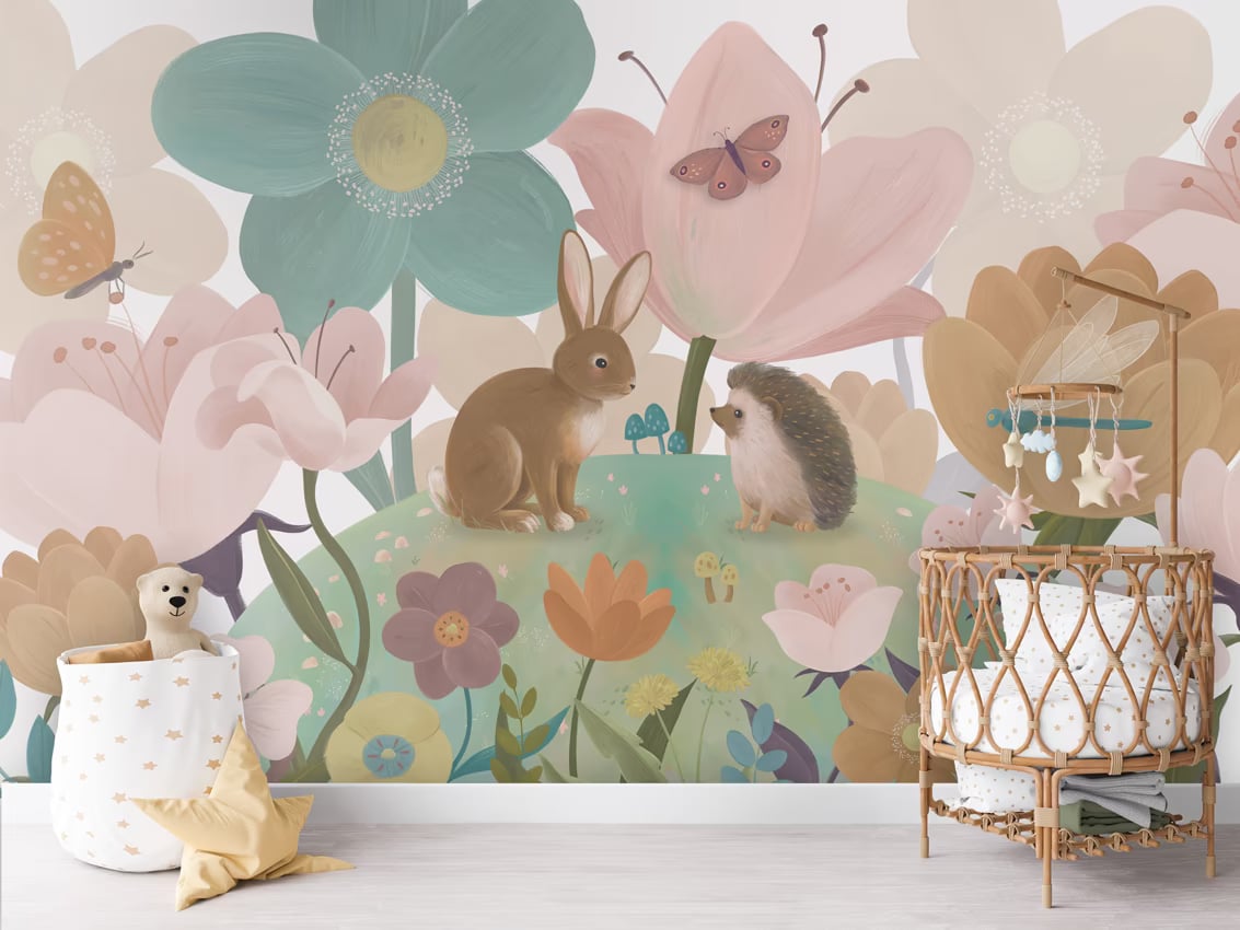 Flowery Hill styled in a room