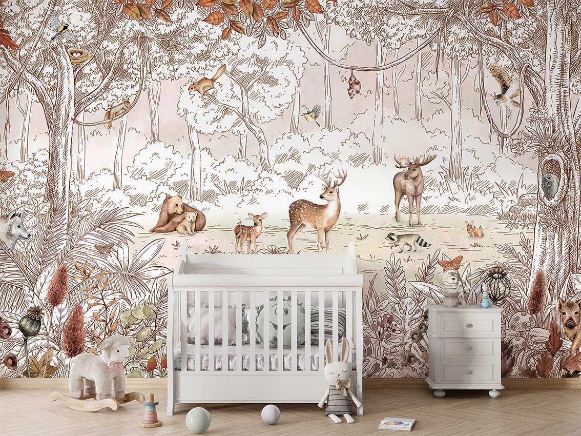 Forest Friends - Autumn styled in a room
