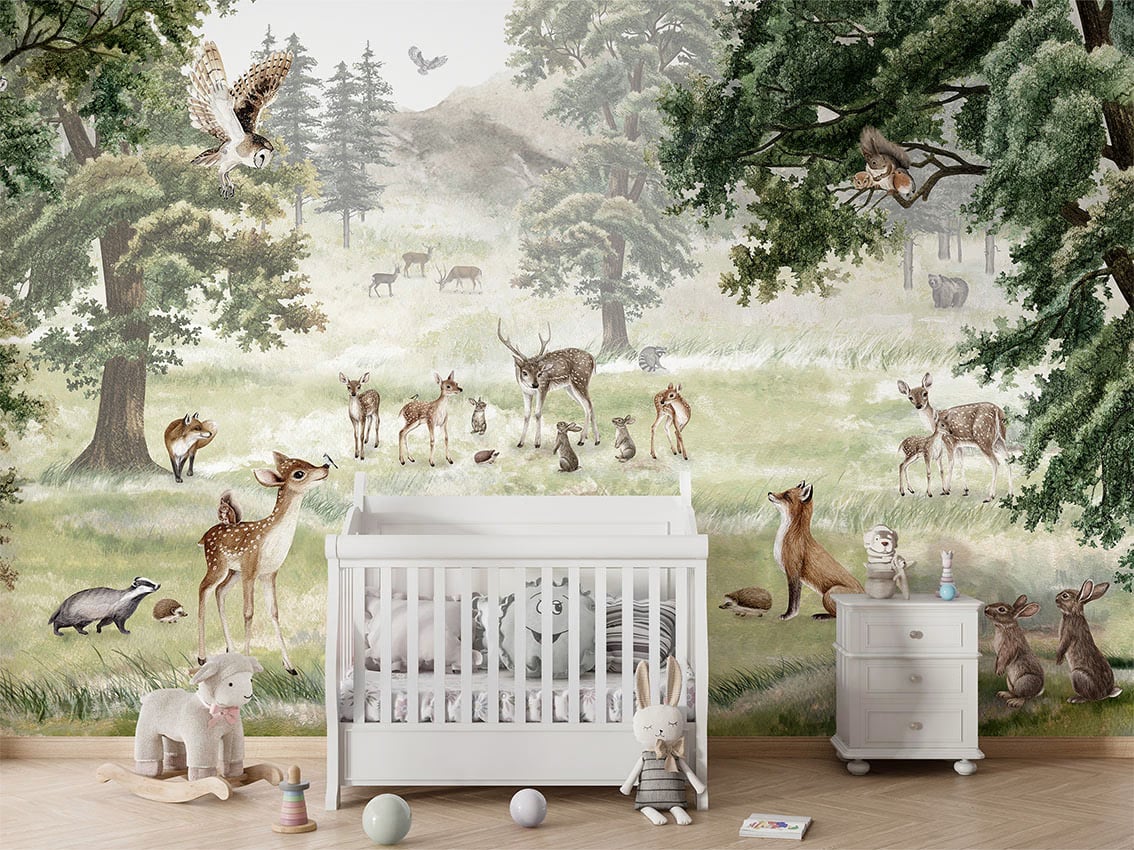 Forest Fun styled in a room