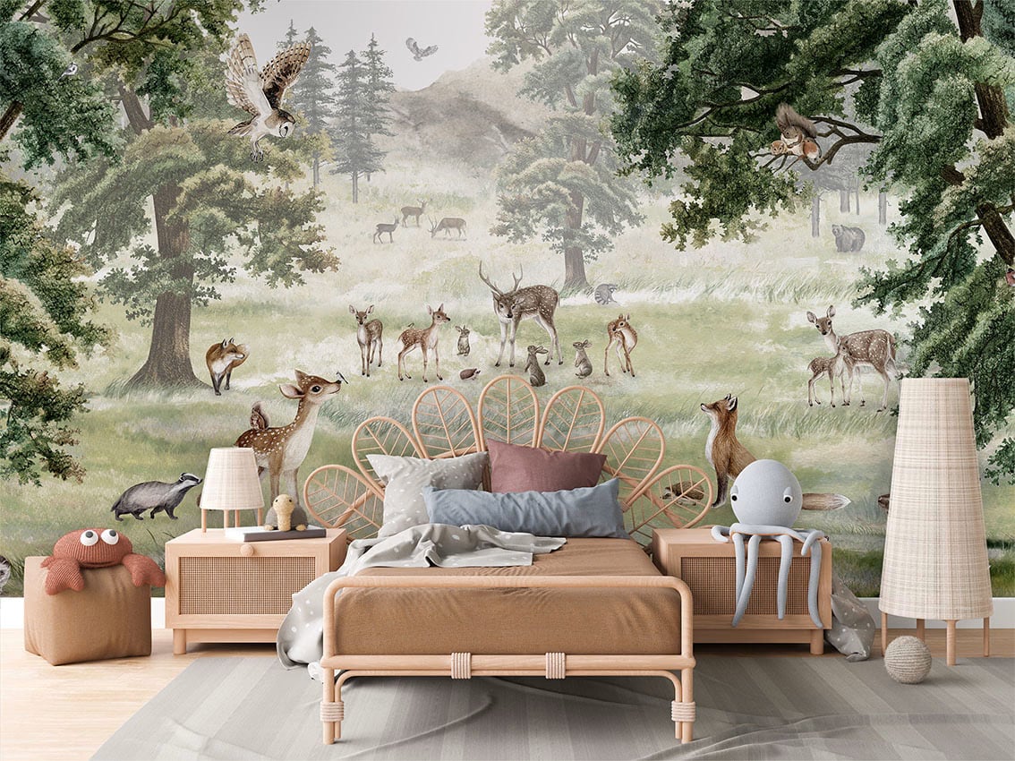 Forest Fun styled in a room