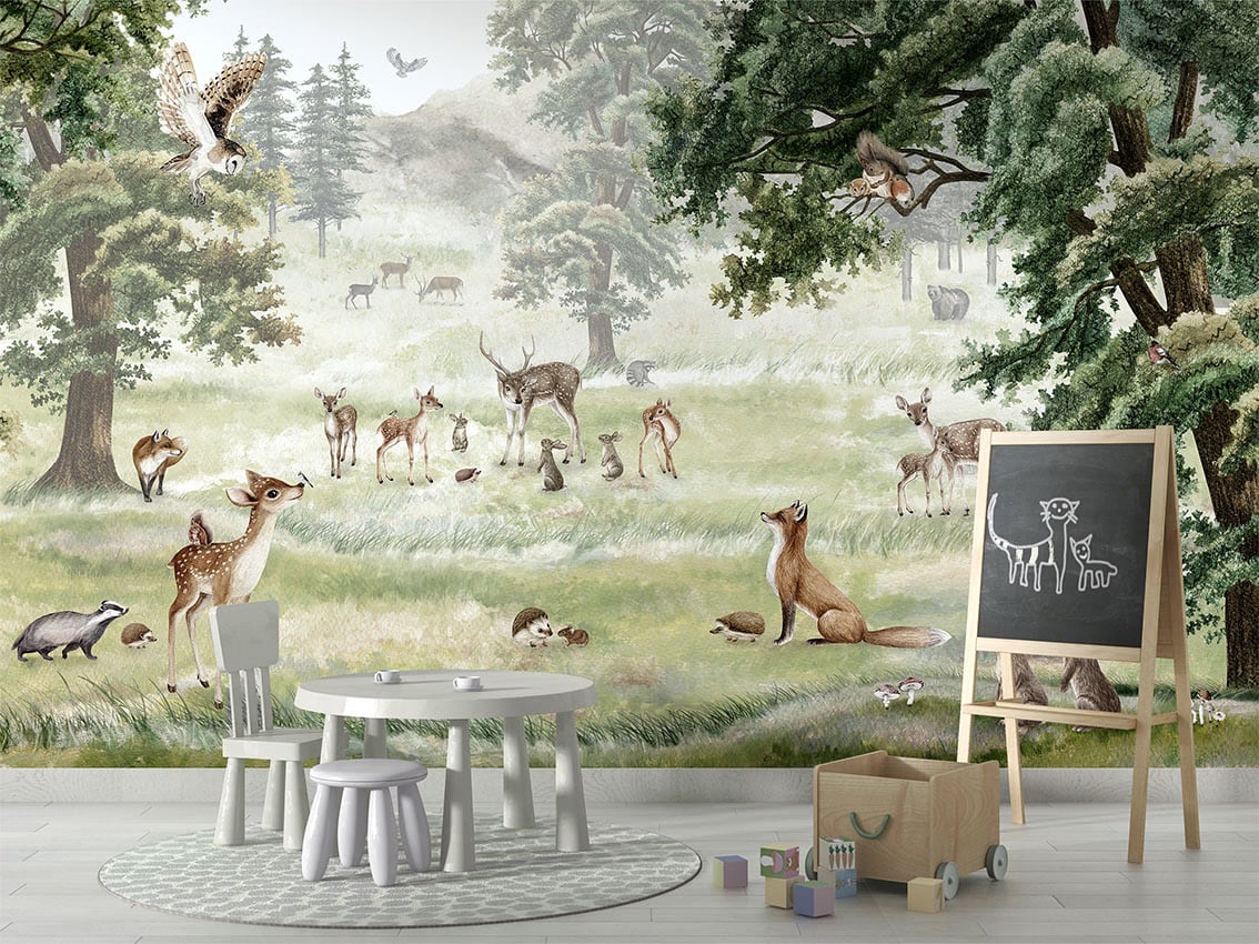 Forest Fun styled in a room