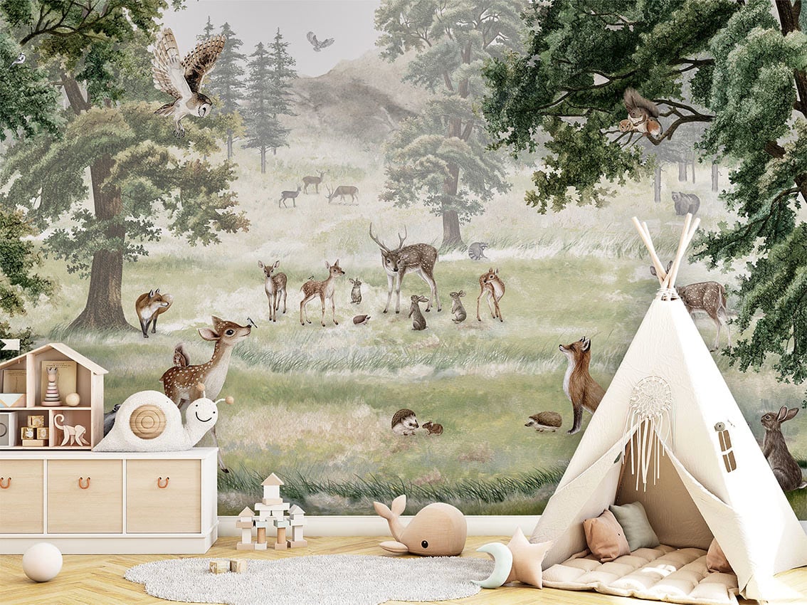 Forest Fun styled in a room