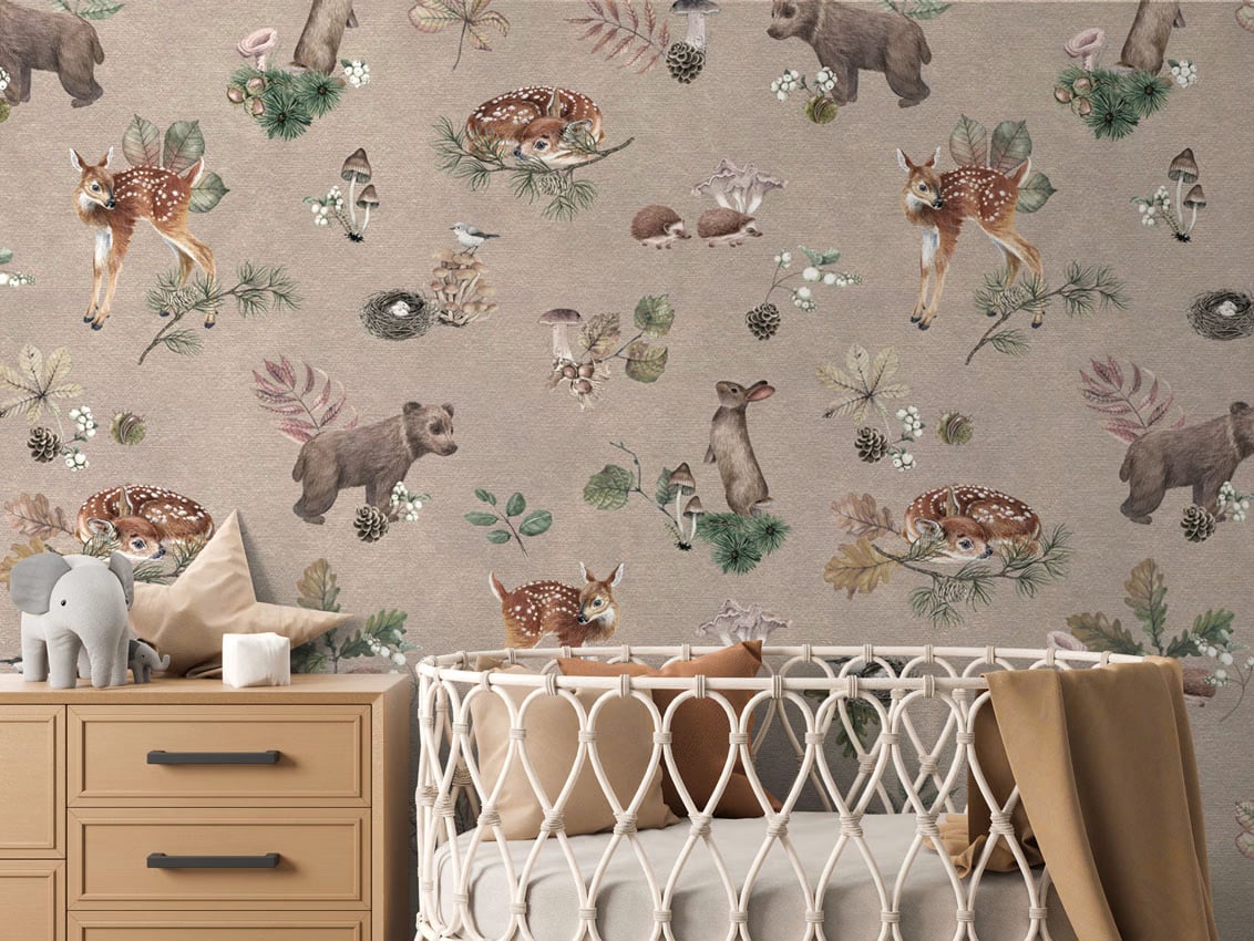 Forest Gathering - Brown styled in a room