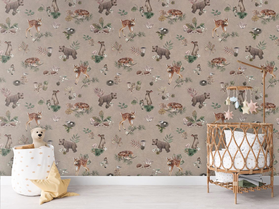 Forest Gathering - Brown styled in a room