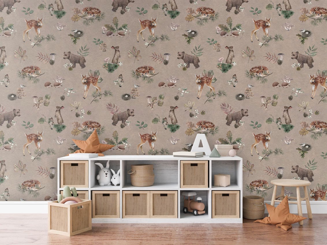 Forest Gathering - Brown styled in a room