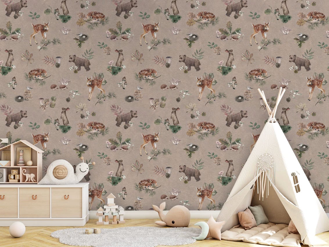 Forest Gathering - Brown styled in a room