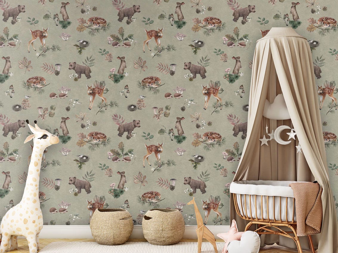 Forest Gathering - Green styled in a room