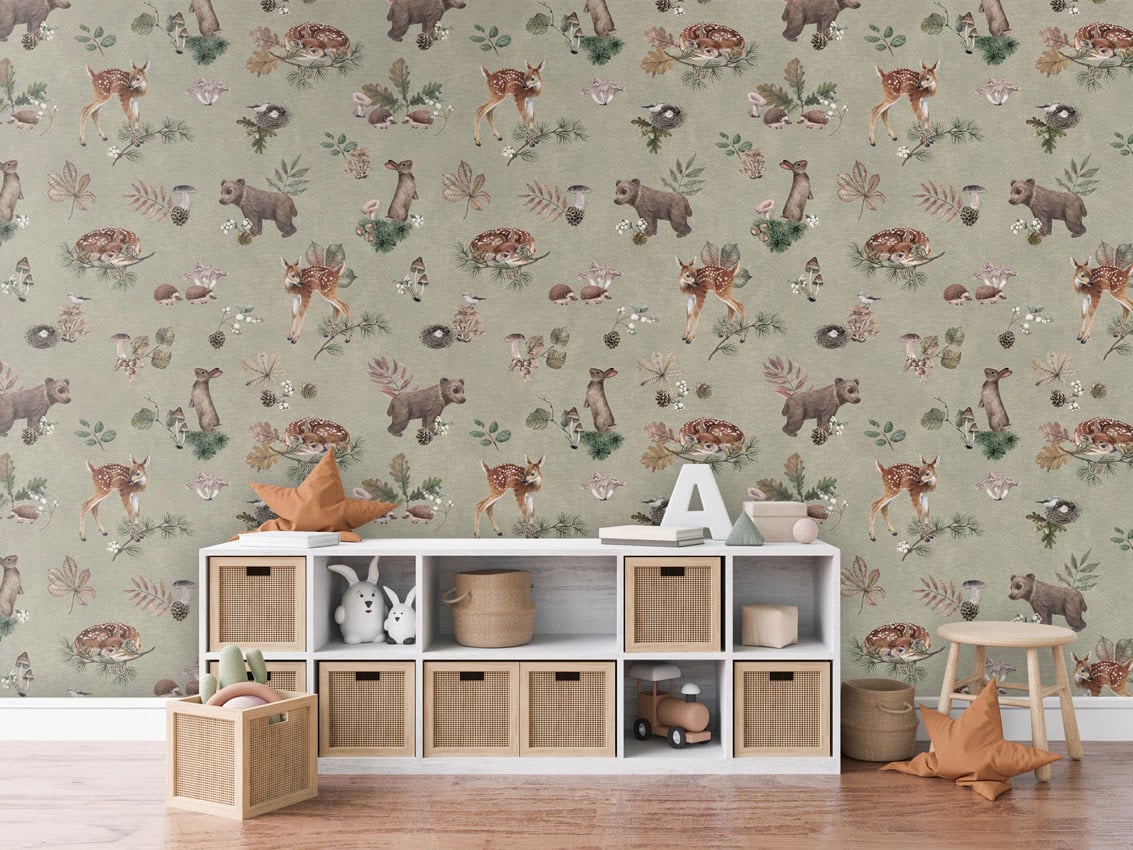 Forest Gathering - Green styled in a room